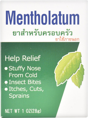 

Mentholatum Balm for Stuffy Nose, Insect Bites, Itches, Cuts, Sprains - 28g Balm(28 g)