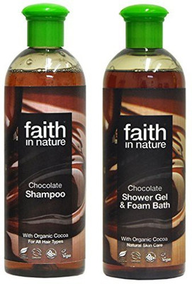 

Faith In Nature Chocolate Shampoo & Shower Gel Duo(400 ml, Pack of 2)