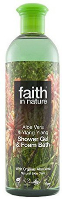 

Faith In Nature Aloe Vera Shower Gel & Foam Bath plus Bamboo Flannel(400 ml)