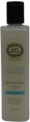

Roots and Wings Organic Moisturising Coconut Aloe Vera Almond and Jojoba with Ylang Ylang Shower Wash(250 ml)
