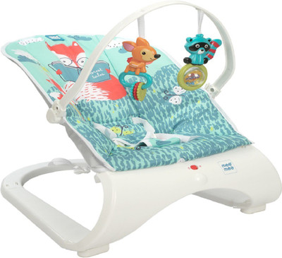 MeeMee Easy To Bounce & Vibrating Deluxe Baby Bouncer Bouncer(Blue)