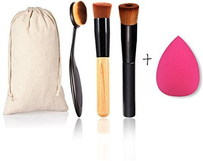 

FantasyDay 3 Pcs Pro Foundation Blending Blush Eye Face Liquid Powder Cream Cosmetics Brushes(Pack of 3)