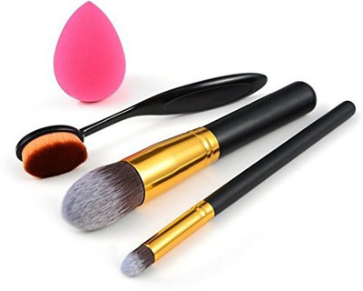 

FantasyDay 3 Pcs Pro Foundation Blending Blush Eye Face Liquid Powder Cream Cosmetics Brushes(Pack of 3)