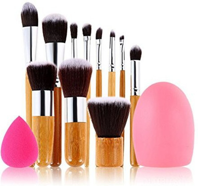 

FantasyDay 11 Pcs Pro Foundation Blending Blush Eye Face Liquid Powder Cream Cosmetics Brushes(Pack of 11)