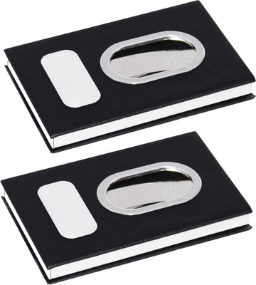 

Flipkart SmartBuy |High Quality |Pack of 2 | Dazzling Divine ATM / ID / DEBIT / CREDIT / VISITNG 10 Card Holder(Set of 2, Black)