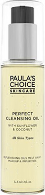 

Paula's Choice Perfect Cleansing Oil With Sunflower Coconut Jojoba And Grape Seed Oils Gentle Fragrance Free Oil Cleanser(118 ml)