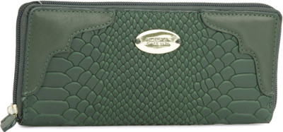 

Hidesign Casual Green Clutch