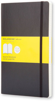 

Moleskine A6 Note Book(Squared Black Soft Cover Pocket, Black)