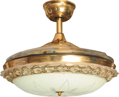 

HANS LIGHTING HLF8118 4 Blade Ceiling Fan(Gold, Pack of 1)