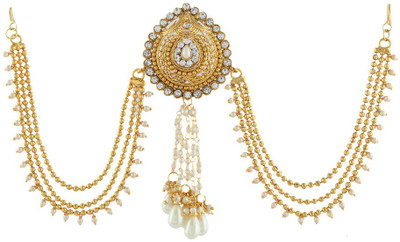 

Anuradha Art Jewellery Traditional Hair Jewellery Hair Chain(Gold)