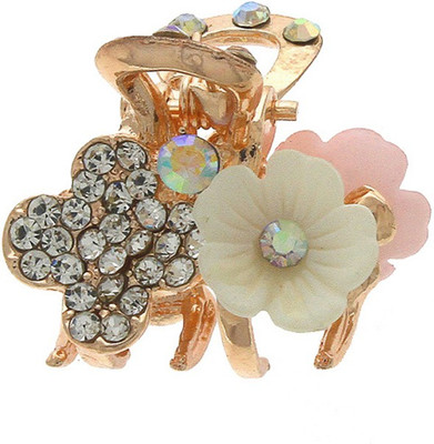 Anuradha ARt jewellery Butterfly hair Clip Hair Claw(Gold)