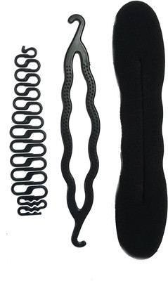 

BELLA HARARO 3 Pc. set Juda maker and Braid maker Hair Accessory Set(Black)