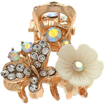 

Anuradha ARt jewellery Butterfly hair Clip Hair Claw(Gold)