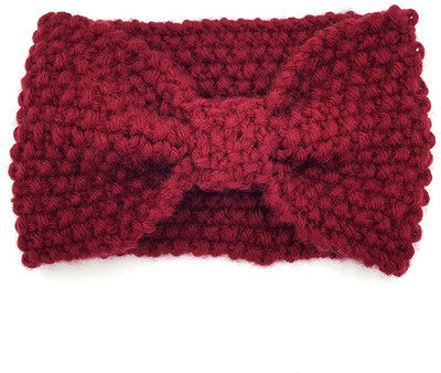 

Magic Needles Handmade Girls Bow Head Band(Maroon)
