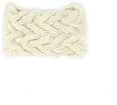 

Magic Needles Handmade Double Cable Head Band(White)