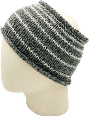 

Magic Needles Handmade Mens Striped Head Band(Grey)