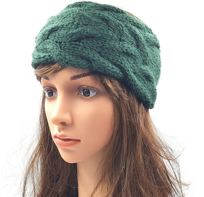 

Magic Needles Handmade Double Cable Head Band(Green)
