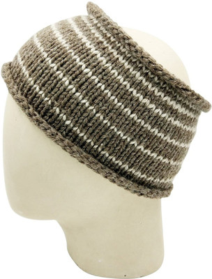 

Magic Needles Handmade Mens Striped Head Band(Brown)
