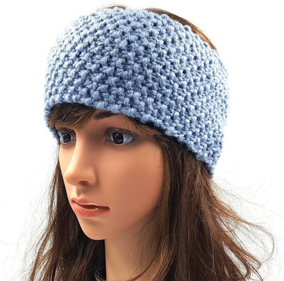

Magic Needles Handmade Womens Head Band(Blue)