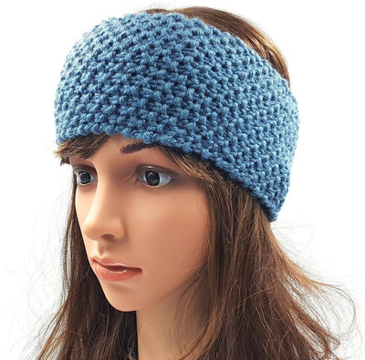 

Magic Needles Handmade Womens Head Band(Blue)