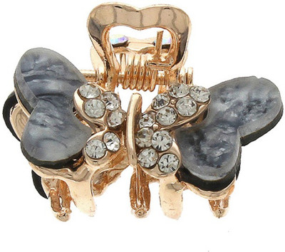 

Anuradha ARt jewellery Butterfly hair Clip Hair Claw(Grey)