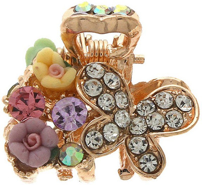 Anuradha ARt jewellery Butterfly hair Clip Hair Claw(Gold)