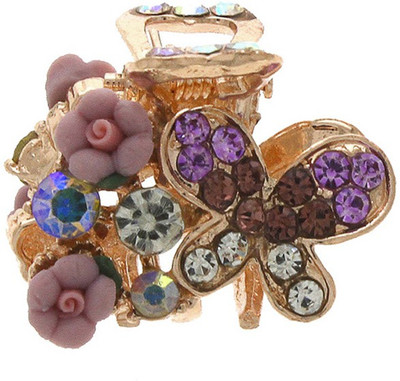 

Anuradha ARt jewellery Butterfly hair Clip Hair Claw(Gold)