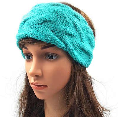 

Magic Needles Handmade Double Cable Head Band(Green)