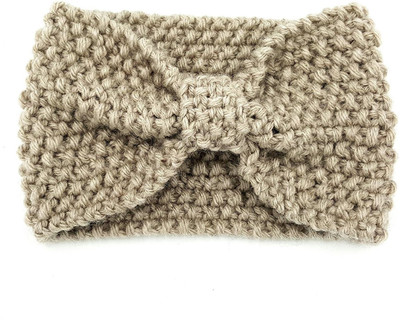 

Magic Needles Handmade Womens Bow Head Band(Beige)