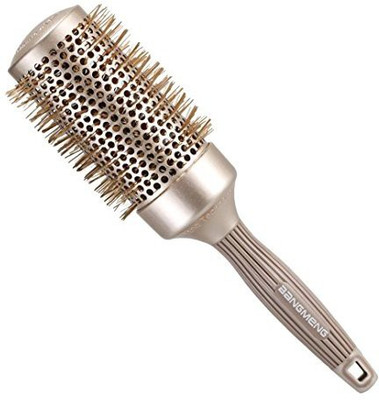 

BANGMENG Round Barrel AntiStatic Hair Brush Nano Thermal Ceramic Ionic Tech Protect Hair Enhance Texture For Straightening Styling & Drying
