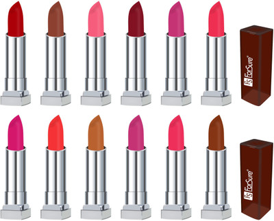 

Forsure VELVET MATTE long lasting lipstick(indian red, coffee, peach, maroon, purpul, sweet red, rose pink, orange, nude, light purple, fire red, dark coffee)