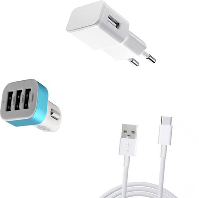 DAKRON Wall Charger Accessory Combo for BlackBerry DTEK60(White)