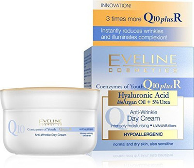 

Eveline Cosmetics Q10 Antiwrinkle Day Cream For Normal And Dry Skin & Also Sensitve Skin(50 ml)