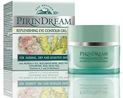 

Pirin Dream Replenishing Eyecontour Cream Against Dark Shadows Wrinkles & Eyebags With Wild Yam & Hyaluronic Acid Not Tested On Animals(25 ml)