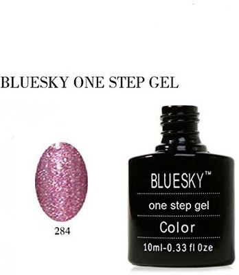 

Blue Sky UvLed One Step Gel Nail Polish Number 284 Sparkling Violet Pink