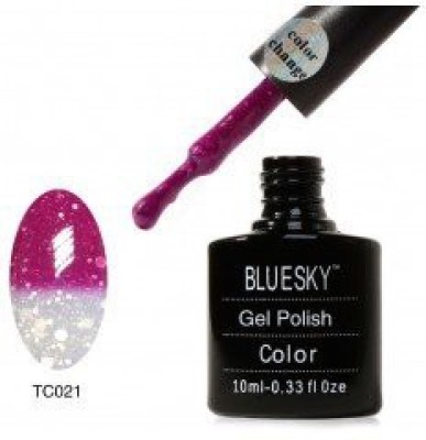 

Blue Sky Uv Soak Off Nail Polish Gel New Tc21 Colour Change Range And 16 3D Nails Pink