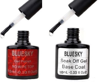 

Blue Sky No Wipe Top & Base Coat Clear(Pack of 2)