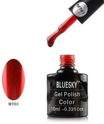 

Blue Sky Metallic Effect Mt01 UvLed Soak Off Gel Polish Ruby Shoes Red
