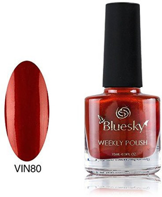 

Blue Sky One Week Number 80 7 Day Air Dry Nail Polish Seduction Red