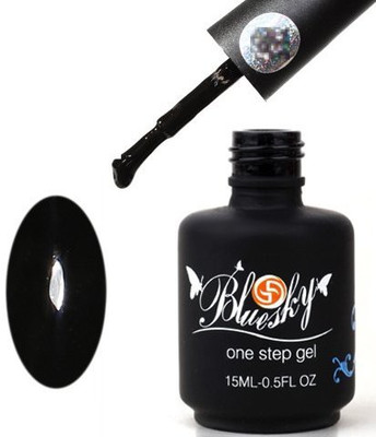 

Blue Sky UvLed One Step Gel Nail Polish Smooth Shadow Black