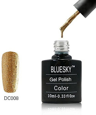 

Blue Sky Dence Range Dc 08 UvLed Soak Off Gel Manicure Nail Polish Gold