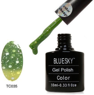

Blue Sky Tc35 Chameleon Temperature Change Colour Soak Off Uv Nail Polish Green