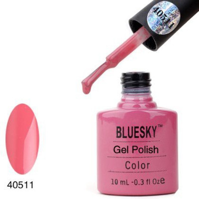 

Blue Sky 40511 Uv Soak Off Nail Polish Gel Rosered Pink