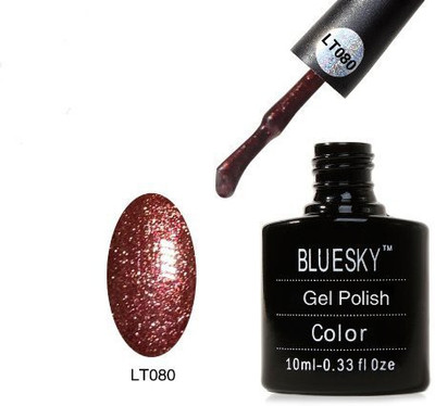 

Blue Sky New Lt Range Lt80 Uv Soak Off Nail Polish Gel Maroon