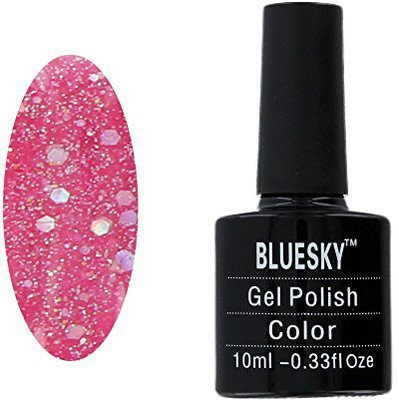 

Blue Sky Gel Polish Nails DaddyS Girl Blz Glitter Nail Gel Pink