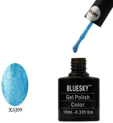 

Blue Sky Xsj09 UvLed Gel Soak Off Nail Polish Blue Glitter Blue