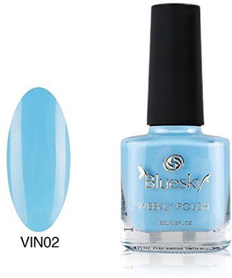 

Blue Sky One Week Number 02 7 Day Air Dry Nail Polish Azure Wish Blue
