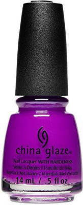 

China Glaze Nail Lacquer With Hardeners Summer Reign Purple