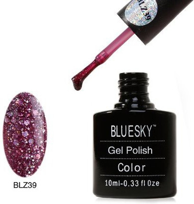 

Blue Sky Blz Diamond Glitter Range Blz39 Uv Soak Off Nail Polish Gel New Pink