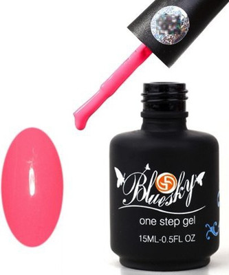 

Blue Sky Shellac World By Bluesky Bluesky UvLed One Step Gel Nail Polish Smooth Bubblegum Pink